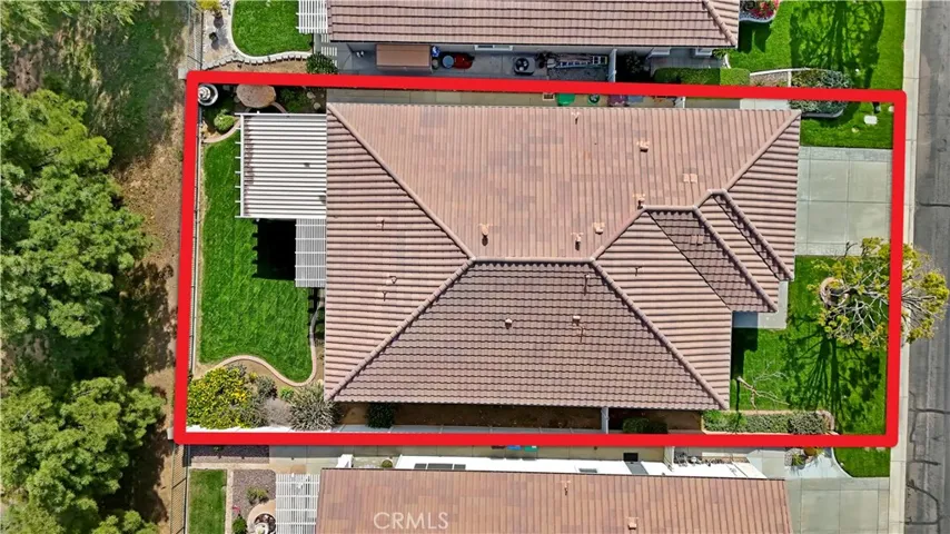 Aerial view of  home