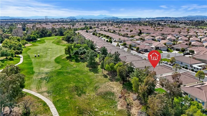 Aerial view of  home