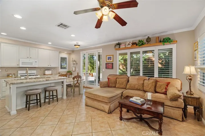 Open Kitchen and Family Room.