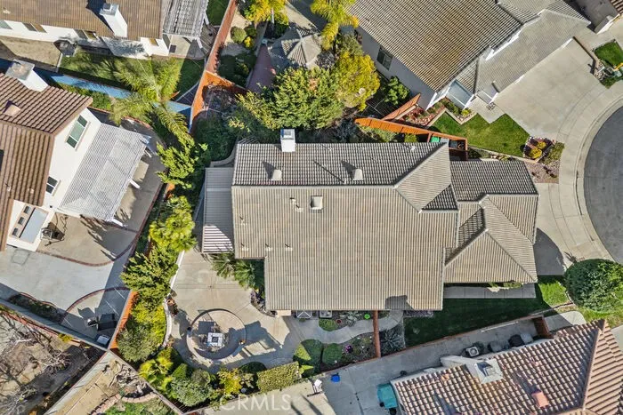 Aerial Overview of the Property, Showcasing the Beautifully Mature Green Landscape.