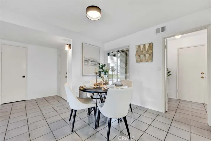 Dining Room with New Overhead Light Fixture