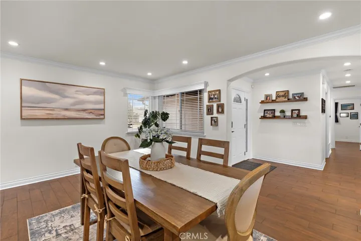 Dining / Family room area looking towards the front entry