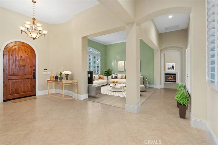 Formal entry and living room.