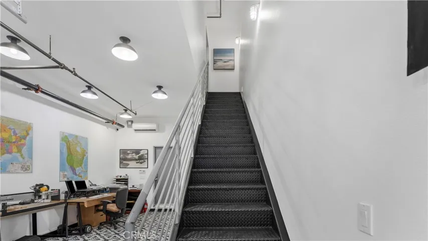 Staircase to living space.