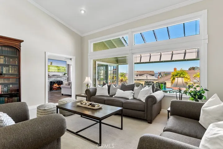 Stunning cathedral ceilings and tall windows for maximum views