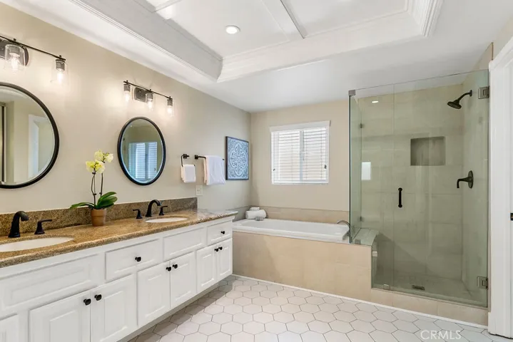Updated primary with walk in shower