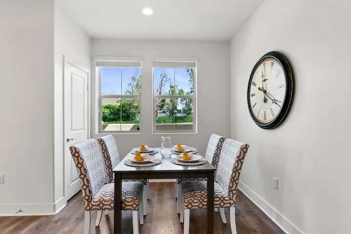 Light streams through into your dining area