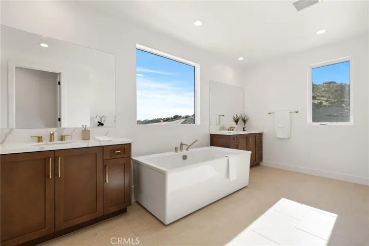 Primary Bathroom: Beryl Modern Farmhouse - Hidden Oaks Collection - Photo of artist rendering.  Not actual home for sale.  Home is still under construction.