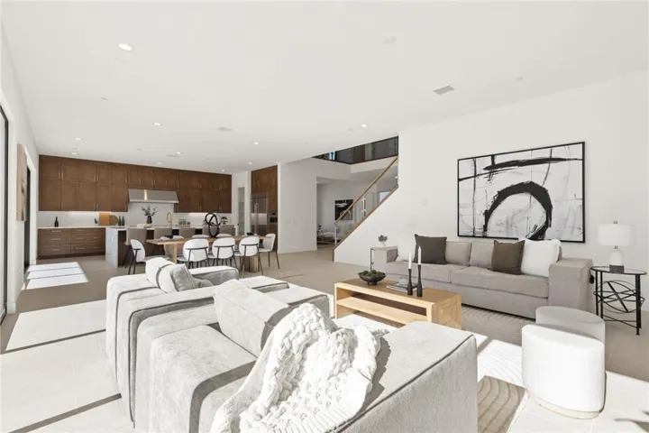 Great Room: Beryl Modern Farmhouse - Hidden Oaks Collection - Photo of artist rendering.  Not actual home for sale.  Home is still under construction.