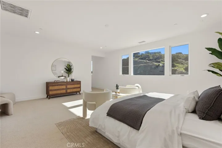 Primary Bedroom: Beryl Modern Farmhouse - Hidden Oaks Collection - Photo of artist rendering.  Not actual home for sale.  Home is still under construction.