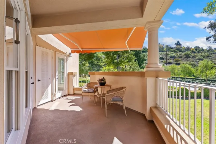 Private balcony with Awnings