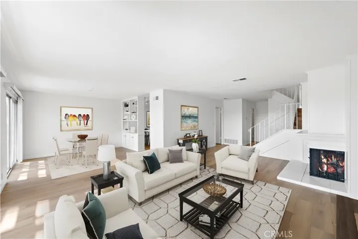 Living Room and Dining Room - Virtually Staged