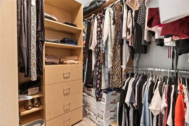 Walk-In Closet in Primary Bedroom.