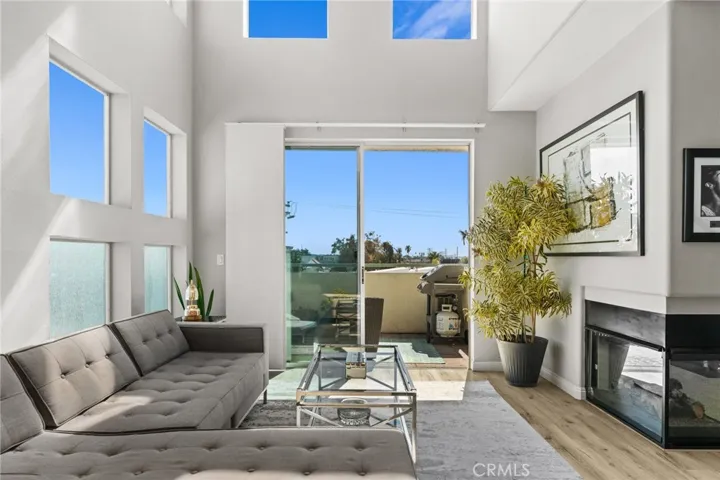 Living Room Leading out to South Facing Balcony.