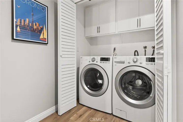 In unit side by side washer/dryer included.