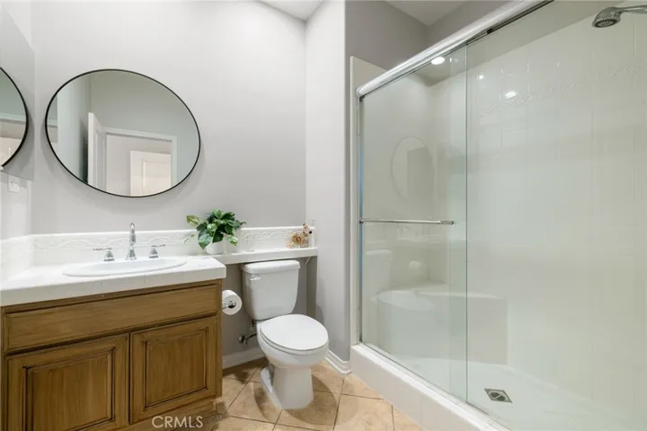 Main floor bathroom attached to main floor bedroom