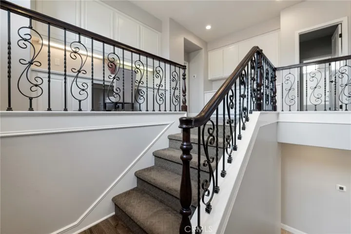 Gorgeous wrought iron staircase