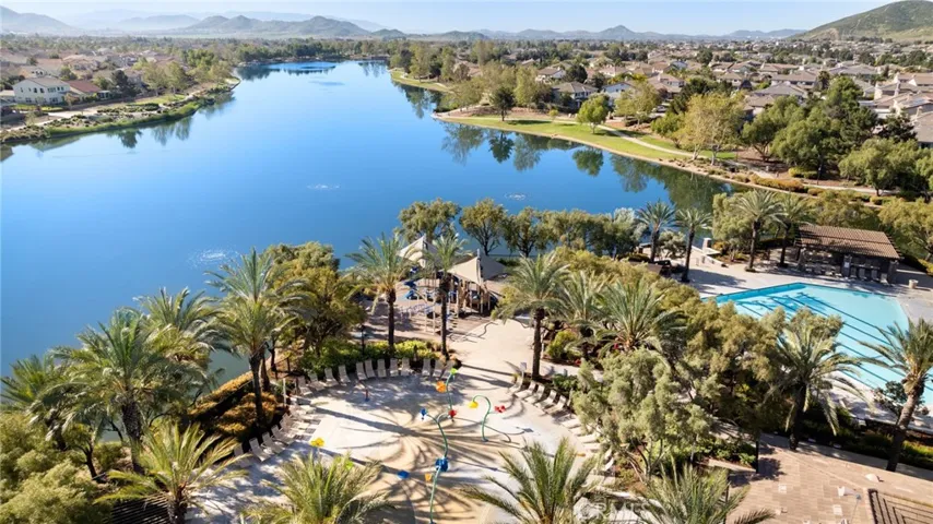 Pool, lake, splash pad, pocket park