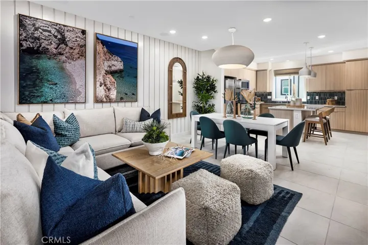 great room - photos are of builder model home