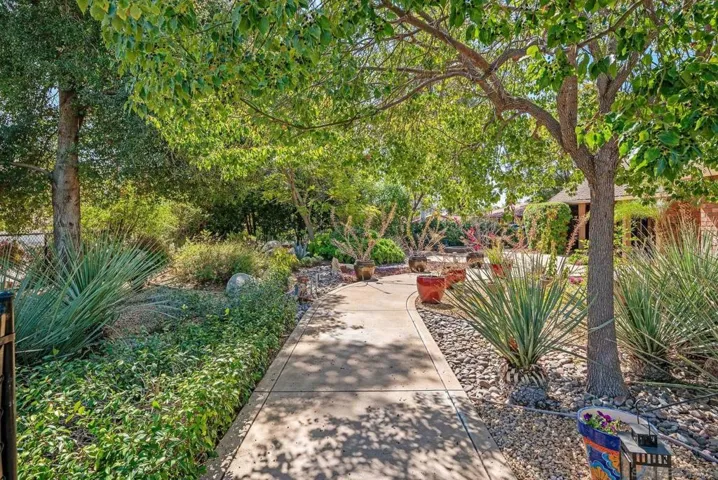 Walkway to the courtyard and front entry