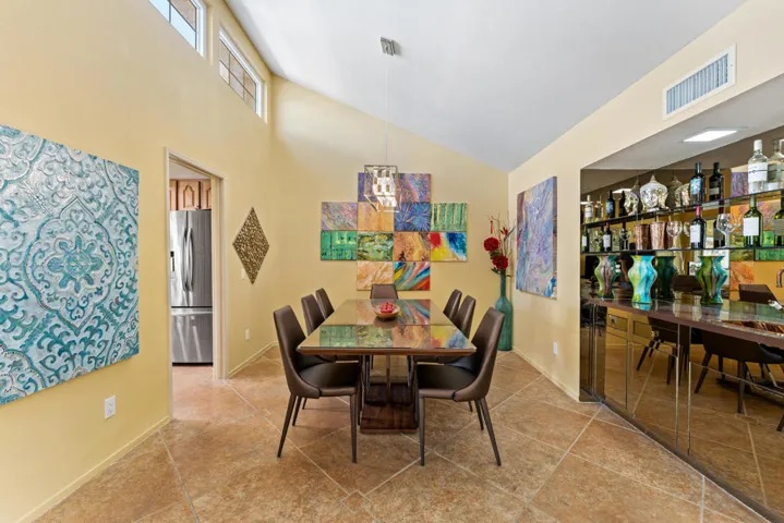 Wet Bar in Dining Area
