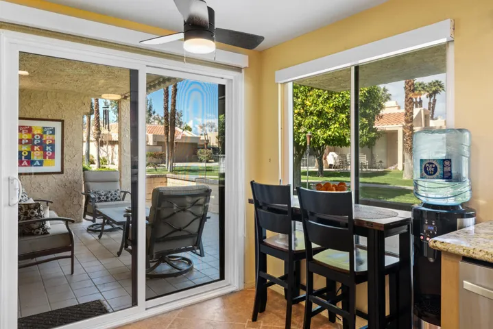 Slider From Breakfast area to patio