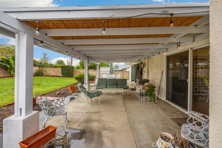 Covered Patio with view of Dining Room Sliding Door