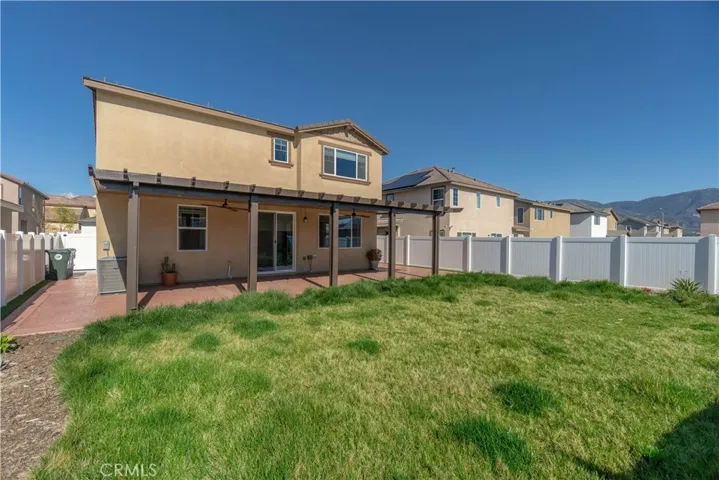 Expansive yard mountain view