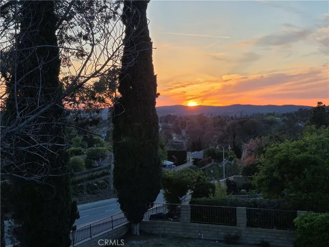 Sunset from upstairs balcony