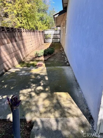 Side yard space for a mini floral or herbal garden