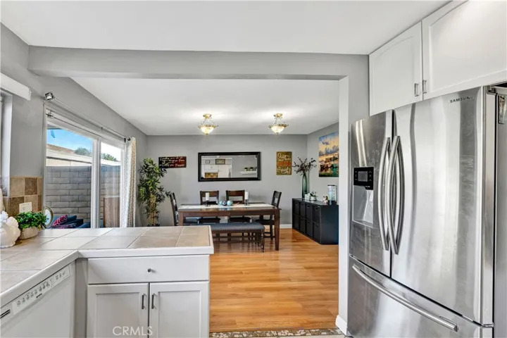The kitchen seamlessly flows into an oversized dining area—perfect for entertaining or doubling as a family room