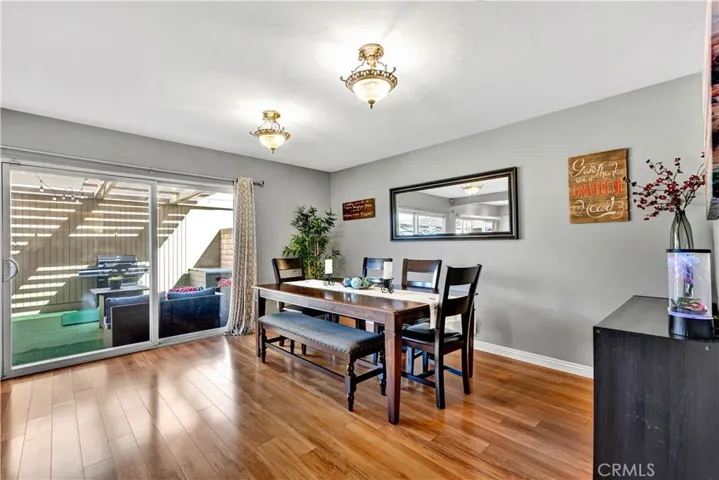 sliding doors that lead to a large private covered patio