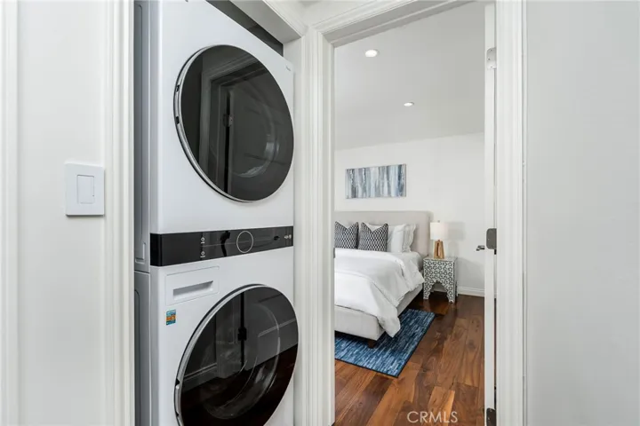 Inside laundry.