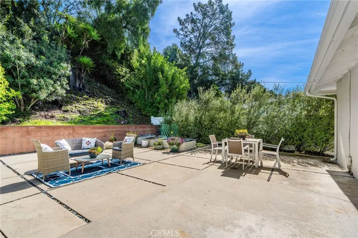 Private backyard area.