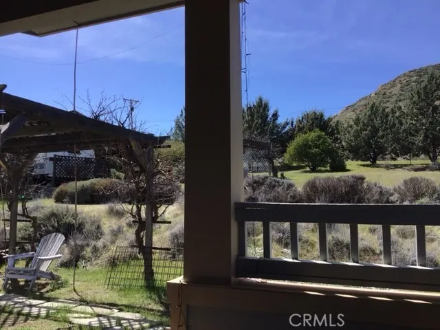 View from back porch off retreat space