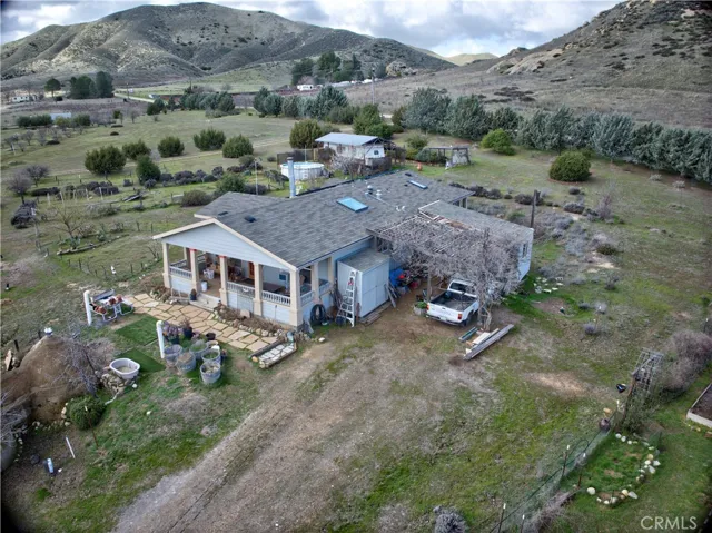 Aerial view of the property