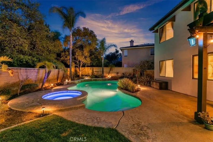 In-Ground Pool/Spa Sunset