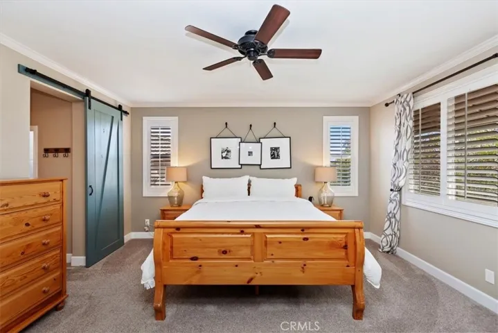 Primary Bedroom with Barn Doors