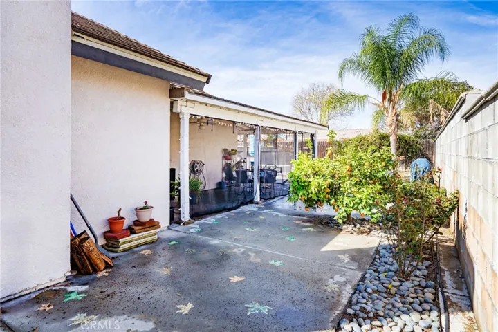 Side yard from Family Room