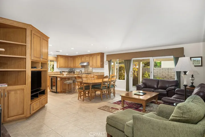 family room and family kitchen area