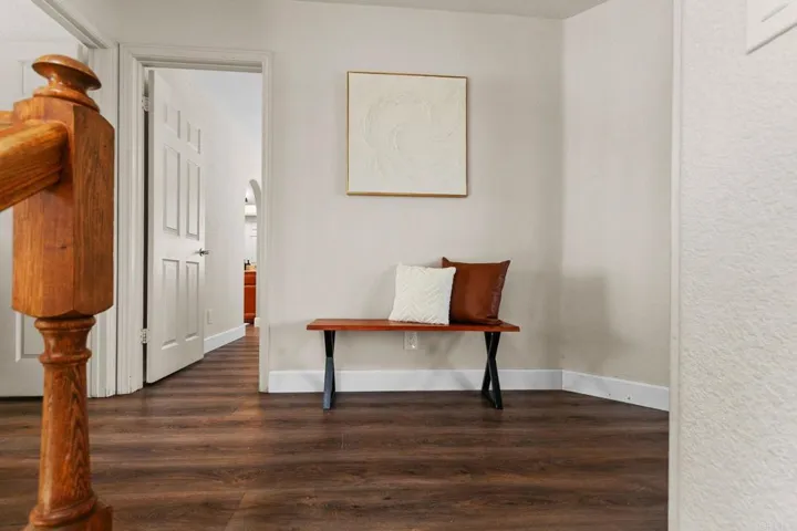 upstairs