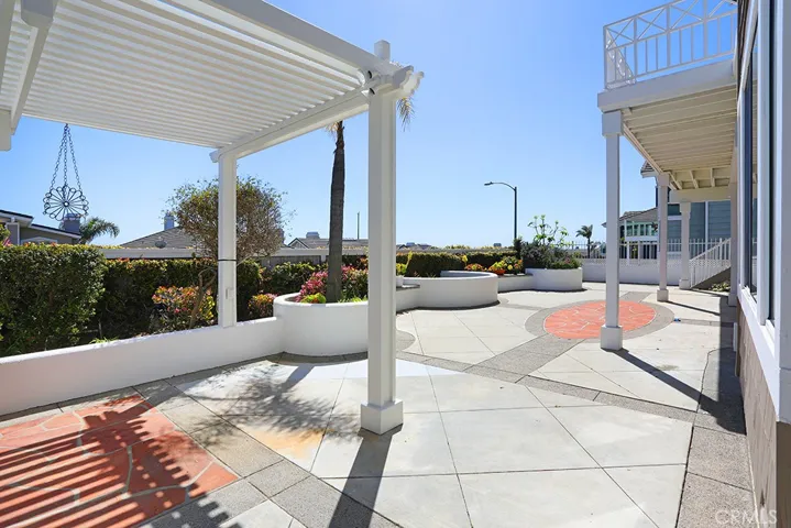 Large back patio
