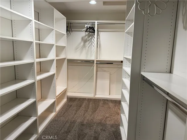 Master walk-in closet