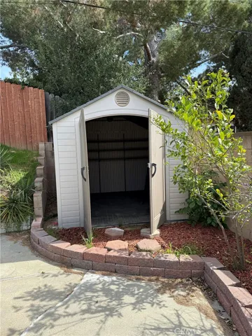 Outdoor Shed and Concrete Pad