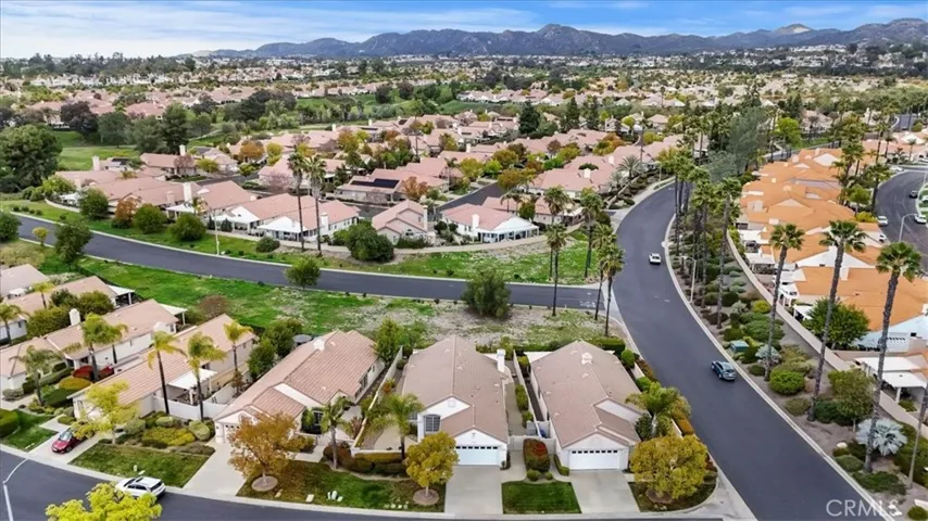 Aerial neighborhood view