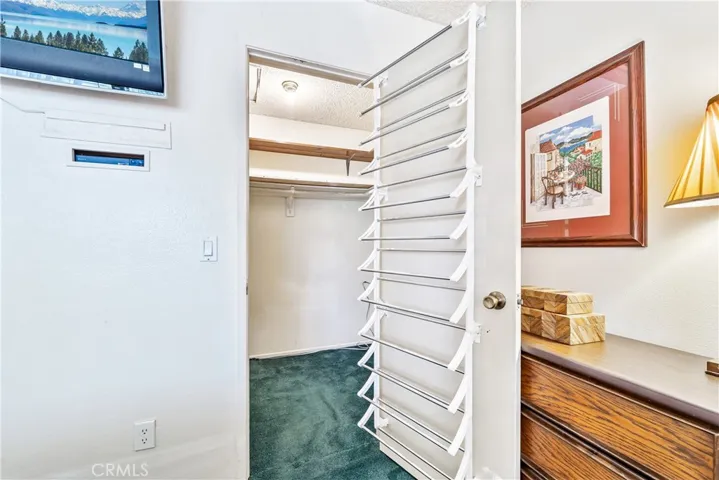 Large primary room walk-in closet