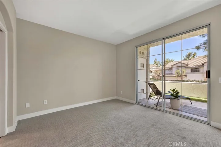 Love the large sliding glass door!