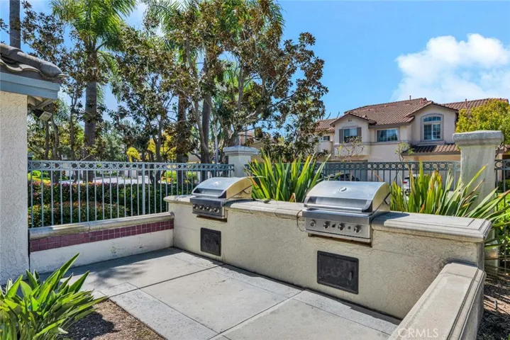 Barbecues located in the community pool area