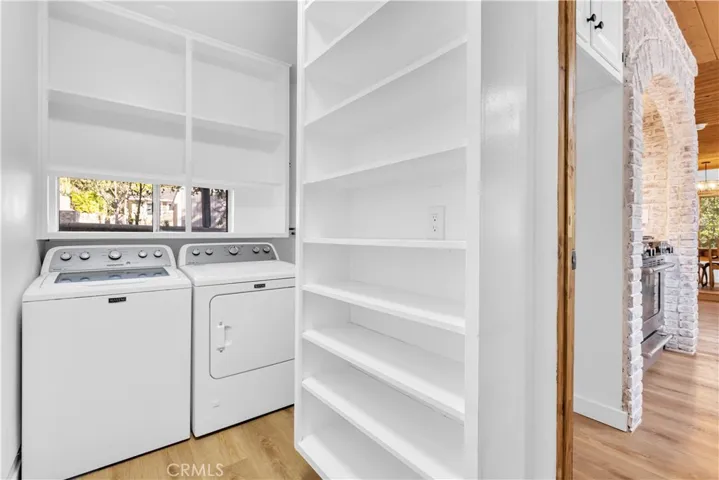 Pantry  and laundry room off off the kitchen with access to the garage