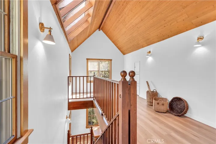 Heading upstairs